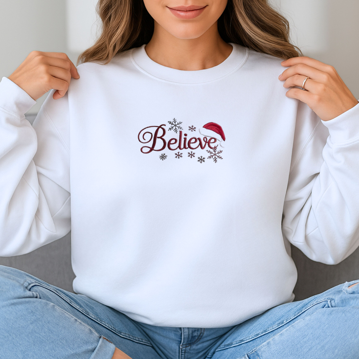 Merry Christmas Believe Warm Winter Sweatshirts, Best Christmas Gifts