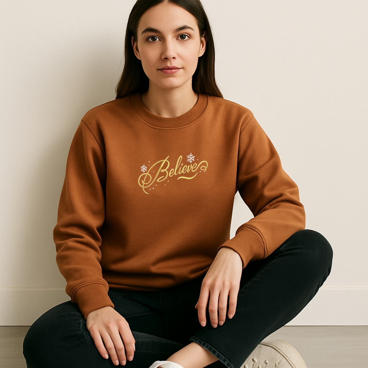 Merry Christmas Believe Warm Winter Sweatshirts, Best Christmas Gifts