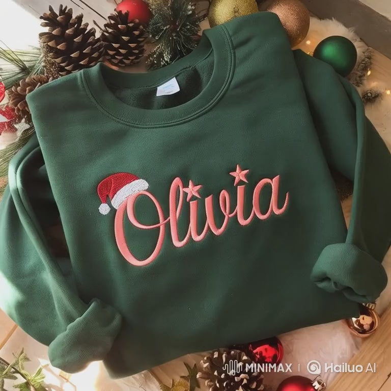 Merry Christmas Custom Name Gift Warm Winter Sweatshirts, Best Christmas Gifts